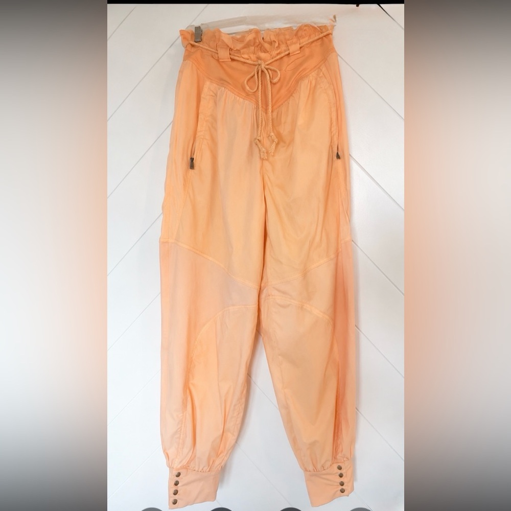 Free People Movement Free Climb Trekker Harem joggers coral peach snap ankles XS - Picture 4 of 11